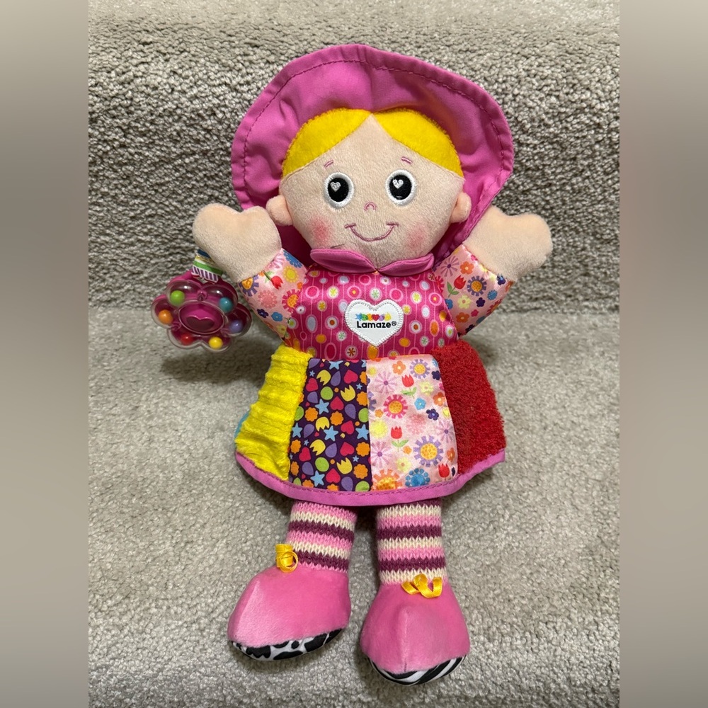 Lamaze Emily Multicolor Patchwork Doll